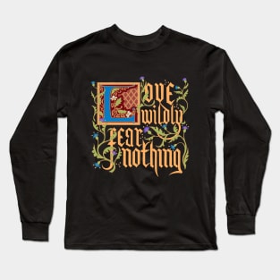 Medieval Motivation: Love (Gold) Long Sleeve T-Shirt